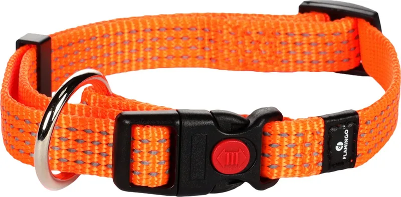 Len - Halsband Honden - Halsband Len S 30-45cm 15mm - 1st - 125016 - 1st von Flamingo in Orange – Produktfoto