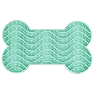 Likmat "Yummee" – Muntgroen – S – 15 x 8,6 x 1,9 cm – Antischrok Likmat voor Kleine Honden en Katten von Flamingo in Grün – Produktfoto 3 von 5
