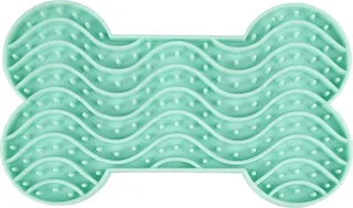 Likmat "Yummee" – Muntgroen – S – 15 x 8,6 x 1,9 cm – Antischrok Likmat voor Kleine Honden en Katten von Flamingo in Grün – Produktfoto 1 von 5