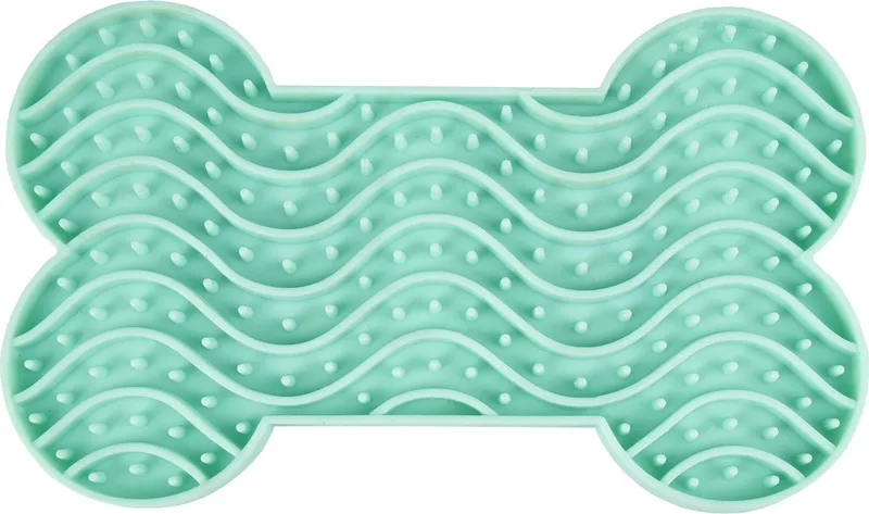 Likmat "Yummee" – Muntgroen – S – 15 x 8,6 x 1,9 cm – Antischrok Likmat voor Kleine Honden en Katten von Flamingo in Grün – Produktfoto 1 von 5