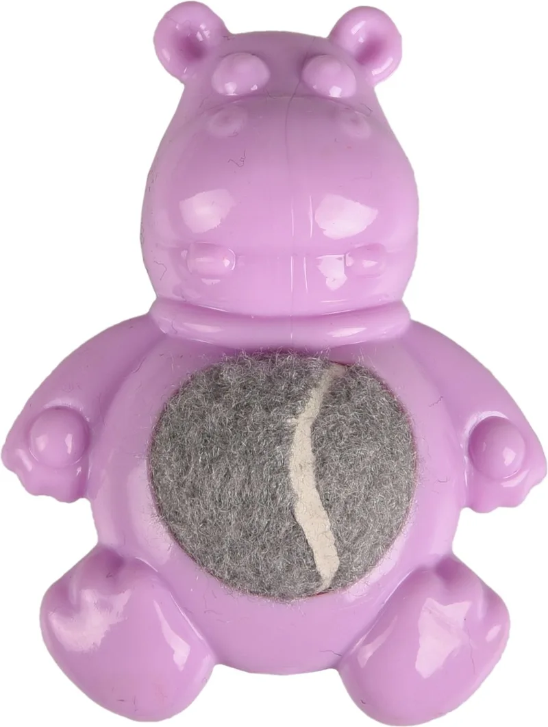 Loekie - Speelgoed Honden - Hs Loekie Puppy Nijlpaard Tpr Lila 7,5cm - 1st - 127830 - 1st by Flamingo in Purple – product photo
