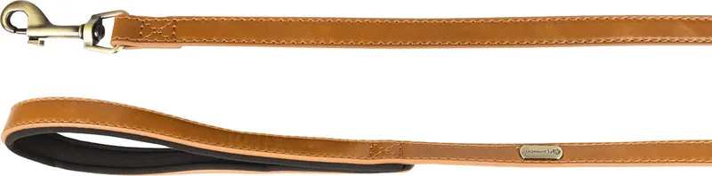 Lyabo Hondenriem - Handvat neopreen - Breedte 15 mm - Lengte 100 cm by Flamingo in Cognac – product photo