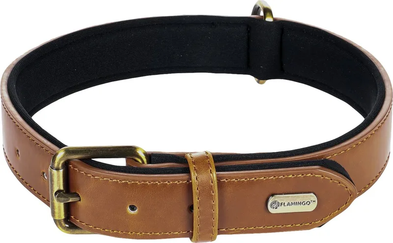 Lyabo Met Neopreen - Halsband Honden - Halsband Lyabo Cognac Xl 47-57cm 30mm - 1st - 123695 - 1st by Flamingo in Brown – product photo
