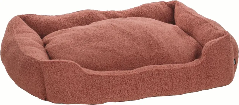 Mand Adeline Rechthoekig Terracotta - 100 x 80 x 25 cm - Hondenmand - Hondenkussen fra Flamingo – produktbillede