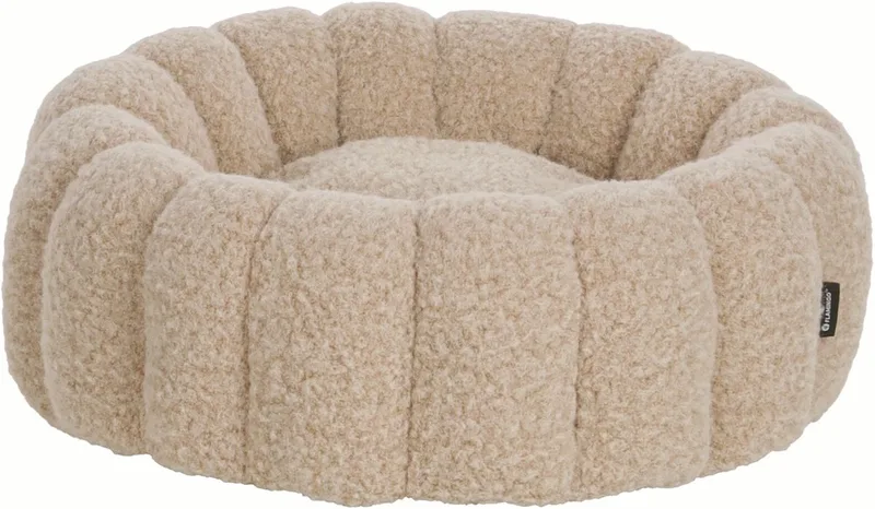 Mand Adeline Rond Beige - 50 x 50 x 35 cm - Hondenmand - Hondenkussen by Flamingo – product photo