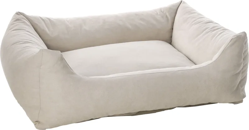 Mand Argon Rechthoekig Beige - 100 x 80 x 25 cm - Hondenmand - Hondenkussen de Flamingo – photo produit