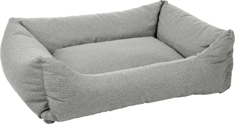 Mand Baleno Rechthoekig - 100 x 80 x 25 cm - Hondenmand - Hondenkussen de Flamingo en Gris – photo produit