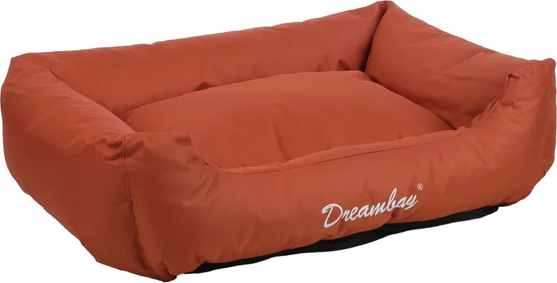 Mand Dreambay® Rechthoekig - 80 x 67 x 22 cm - Hondenmand - Hondenkussen by Flamingo in Terracotta – product photo