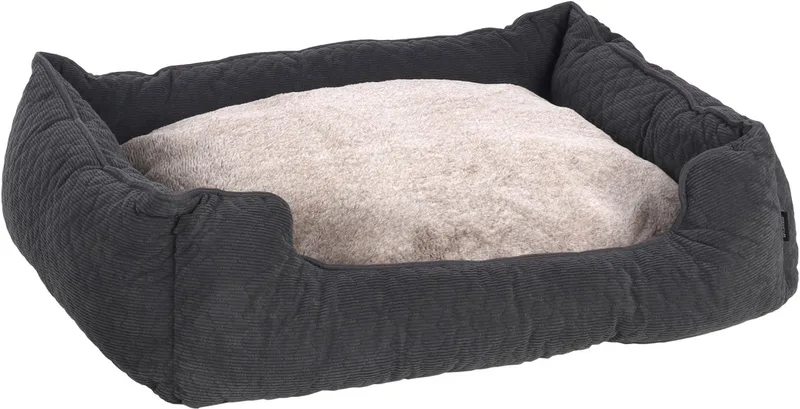 Mand Fahra Rechthoekig - 80 x 67 x 22 cm - Hondenmand - Hondenkussen von Flamingo in Dunkelgrau – Produktfoto