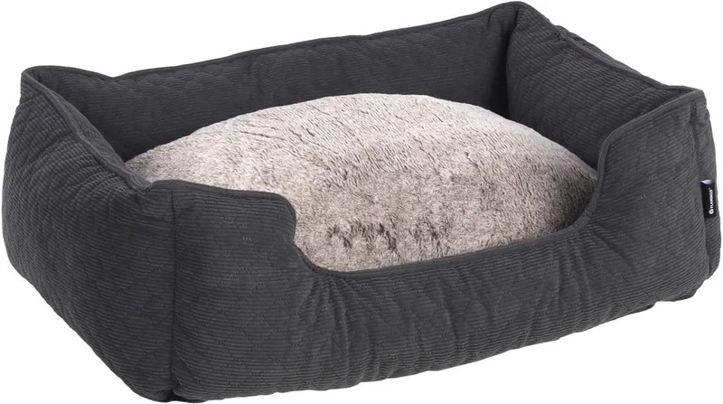Mand Fahra Rechthoekig Donkergrijs - 65 x 50 x 20 cm - Hondenmand - Hondenkussen fra Flamingo – produktbillede