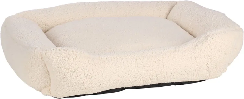 Mand Felpa Rechthoekig - 80 x 67 x 22 cm - Hondenmand - Hondenkussen by Flamingo in White – product photo