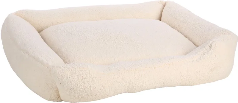 Mand Felpa Rechthoekig Wit - 100 x 80 x 25 cm - Hondenmand - Hondenkussen by Flamingo – product photo