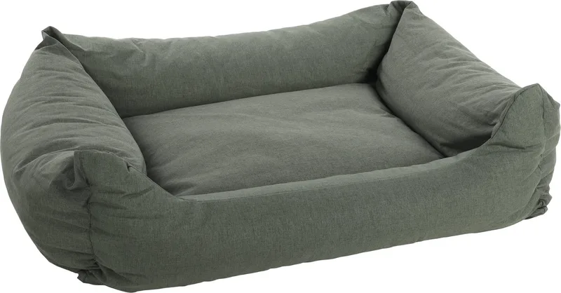 Mand Geneve Rechthoekig - 100 x 80 x 25 cm - Hondenmand - Hondenkussen fra Flamingo i Mørkegrøn – produktbillede