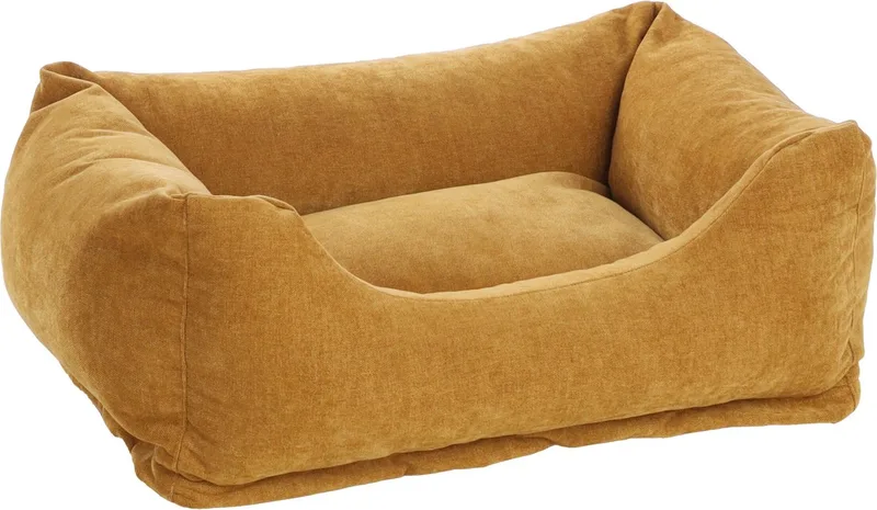 Mand Ikona Rechthoekig Oker - 65 x 50 x 20 cm - Hondenmand - Hondenkussen de Flamingo – photo produit