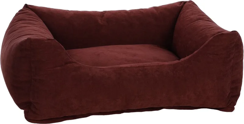 Mand Ikona Rechthoekig Rood - 80 x 67 x 22 cm - Hondenmand - Hondenkussen de Flamingo – photo produit