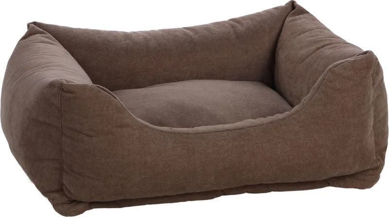 Mand Ikona Rechthoekig Taupe - 65 x 50 x 20 cm - Hondenmand - Hondenkussen von Flamingo – Produktfoto
