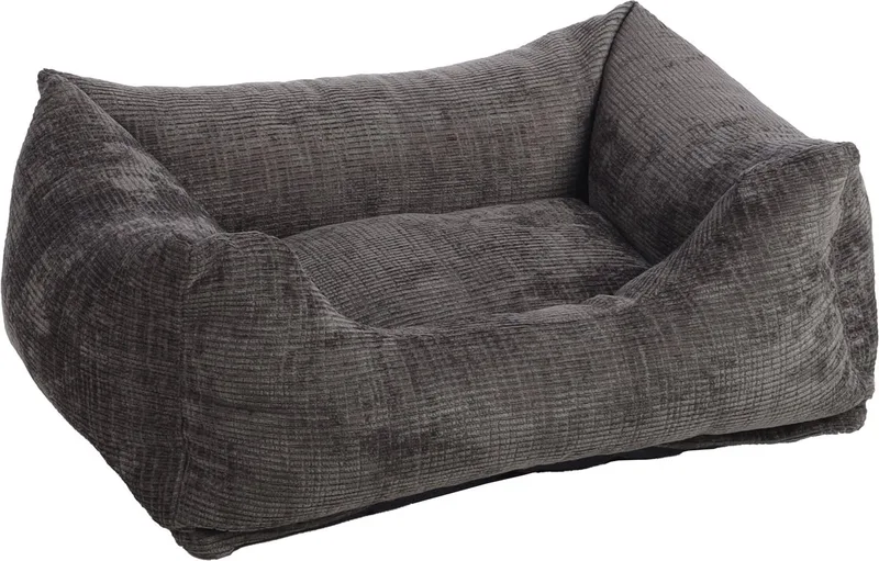 Mand Kantor Rechthoekig Grijs - 65 x 50 x 20 cm - Hondenmand - Hondenkussen by Flamingo – product photo