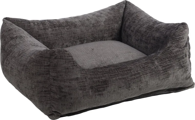 Mand Kantor Rechthoekig Grijs - 80 x 67 x 22 cm - Hondenmand - Hondenkussen de Flamingo – photo produit