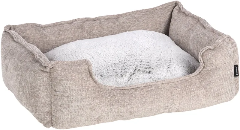 Mand Maylo Rechthoekig - 65 x 50 x 20 cm - Hondenmand - Hondenkussen by Flamingo in Beige – product photo