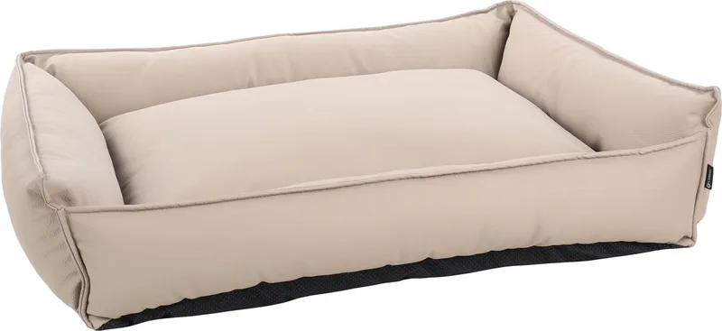Mand Odet Rechthoekig - 100 x 80 x 25 cm - Hondenmand - Hondenkussen de Flamingo en Beige – photo produit