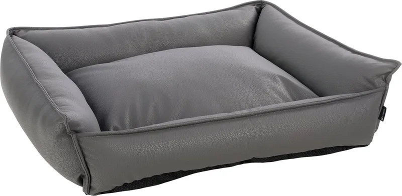 Mand Odet Rechthoekig Donkergrijs - 80 x 67 x 22 cm - Hondenmand - Hondenkussen de Flamingo – photo produit
