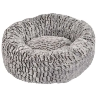 Lit Pour Chien Snoozzy Round de Flamingo en Gris – photo produit 2 sur 3