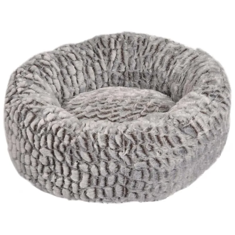 Lit Pour Chien Snoozzy Round de Flamingo en Gris – photo produit 2 sur 3