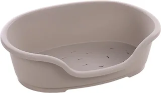 Hundekorb Hundekorb Tuck oval aus Kunststoff grau von Flamingo in Grau – Produktfoto 1 von 2