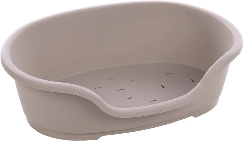 Hundekorb Hundekorb Tuck oval aus Kunststoff grau von Flamingo in Grau – Produktfoto 1 von 2