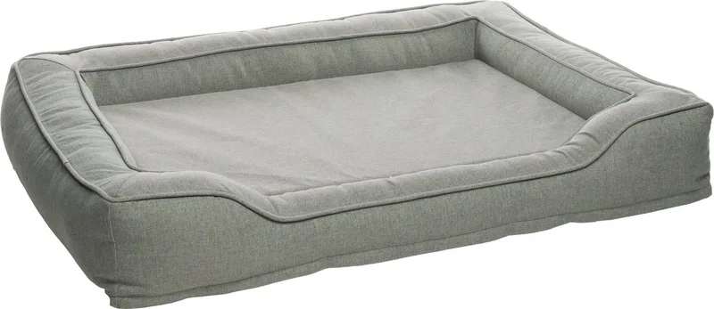 Mand Valero Rechthoekig - 106 x 77 x 17 cm - Hondenmand - Hondenkussen de Flamingo en Vert – photo produit