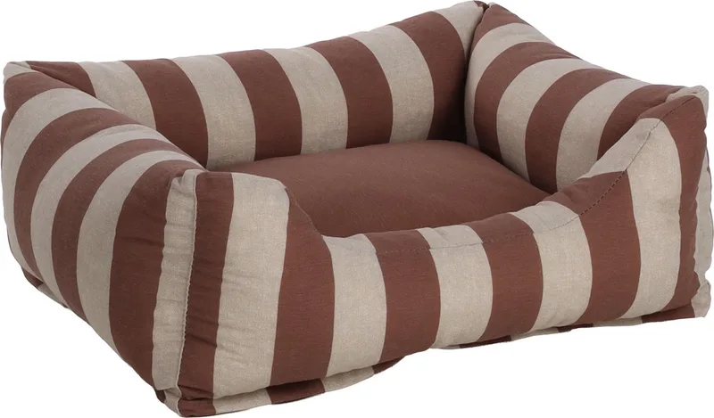 Mand Zahia Rechthoekig Mokka & 65 x 50 x 20 cm - Hondenmand - Hondenkussen de Flamingo en Blanc – photo produit