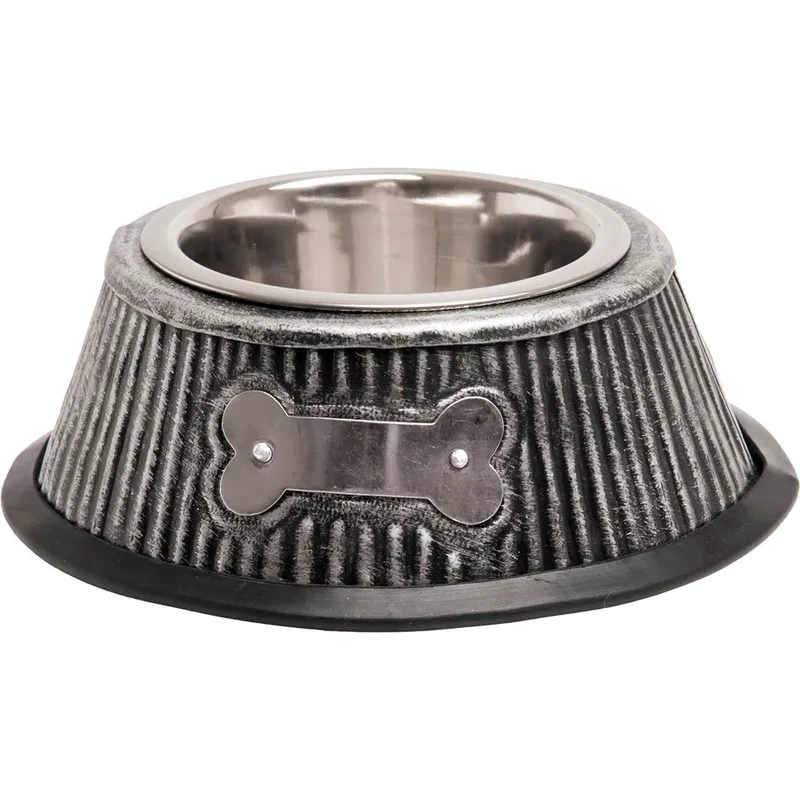 Mangeoire Pour Chien Silver Bone by Flamingo – product photo