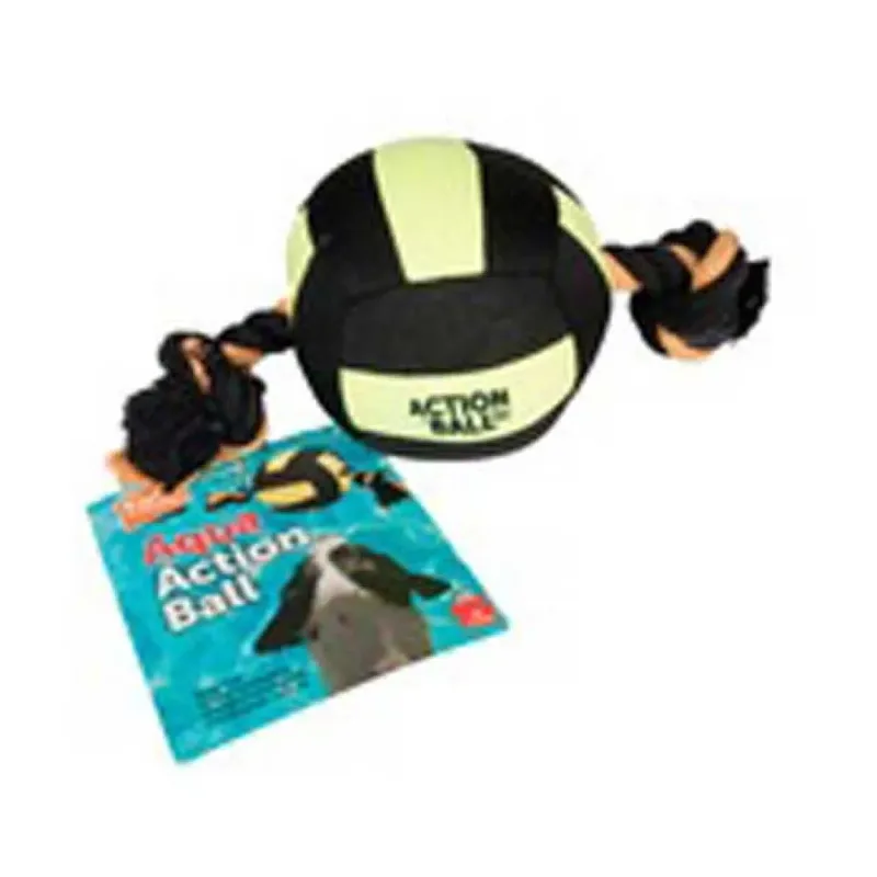 Matchball Aqua - Speelgoed Honden - Hs Matchball Aqua Zwart/geel 18cm - 1st - 124578 - 1st by Flamingo in Yellow – product photo 4 of 5