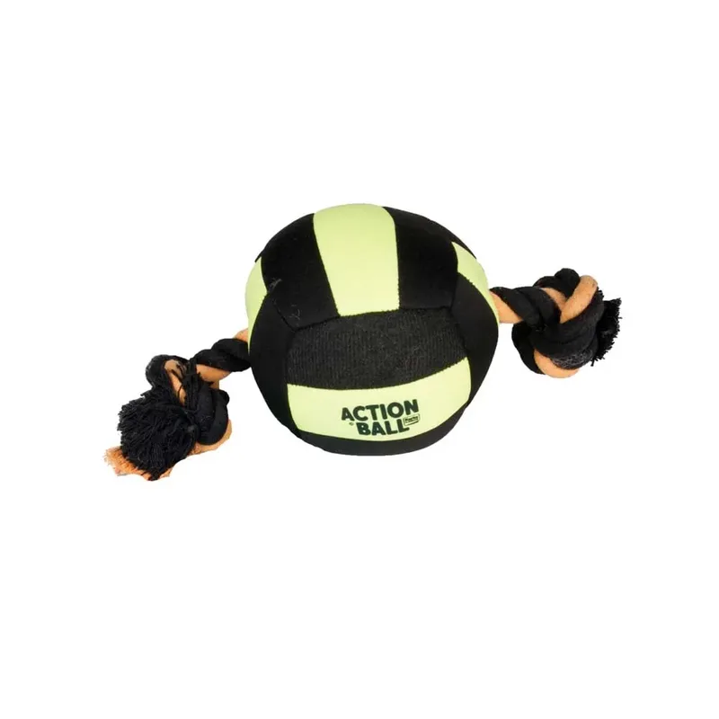 Matchball Aqua - Speelgoed Honden - Hs Matchball Aqua Zwart/geel 18cm - 1st - 124578 - 1st by Flamingo in Yellow – product photo 2 of 5
