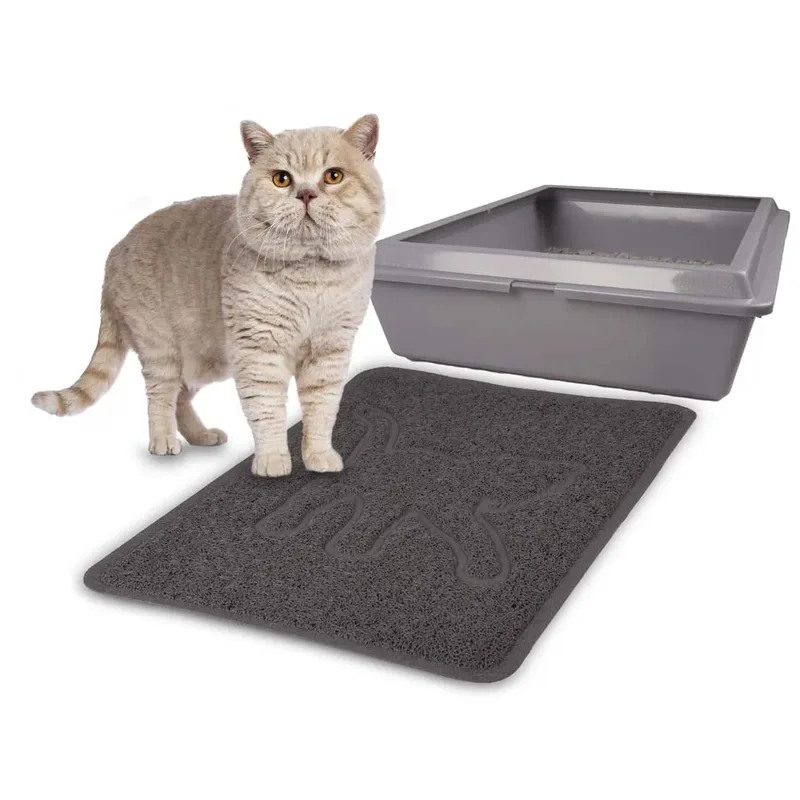 Matti Rosie - Kattenbakmat Katten - Kattenbakmat Rosie 35x48cm - 1st fra Flamingo i Grå – produktbillede 3 af 3