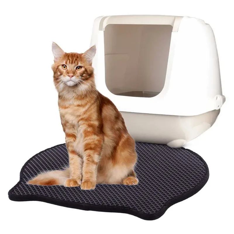 Matz - Kattenbakmat Katten - Kattenbakmat Matz 50x40cm de Flamingo en Noir – photo produit 2 sur 3