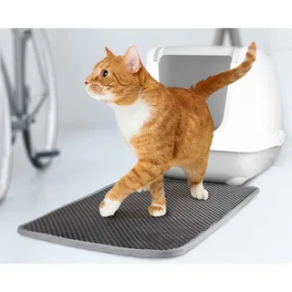Matz - Kattenbakmat Katten - Kattenbakmat Matz 61x41x1,3cm - 1st - 128497 - 1st von Flamingo in Schwarz – Produktfoto 4 von 6