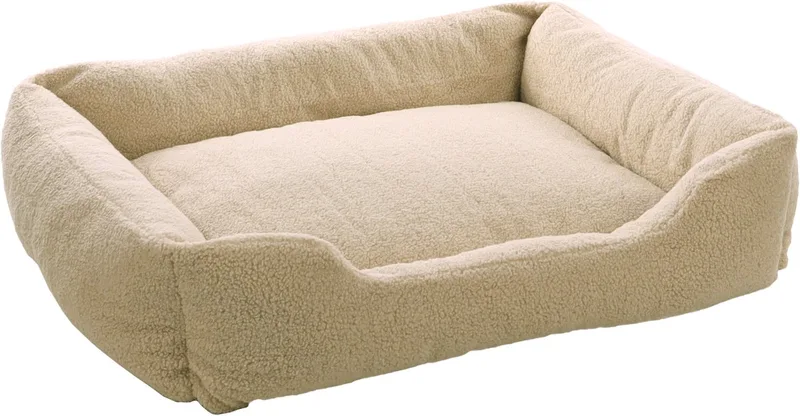 Mieke - Mand Honden - Mand Mieke Rechthoekig + Rits 80x67x20cm - 1st - 137207 - 1st de Flamingo en Beige – photo produit