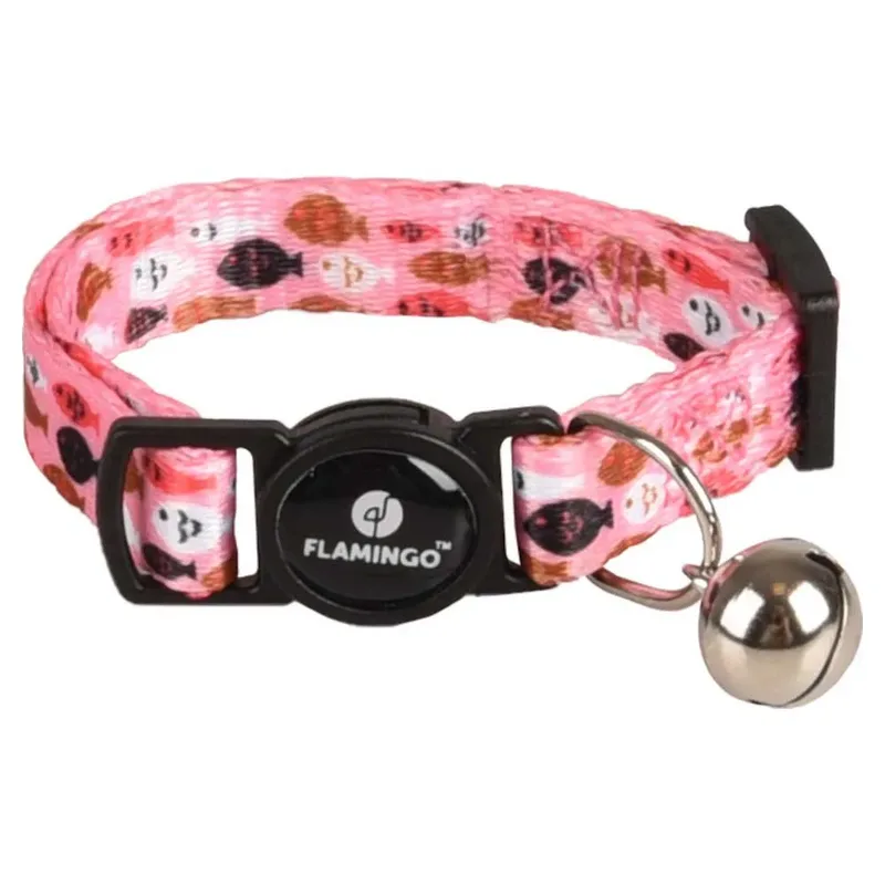 Minou - Halsband Katten - Kittenhalsband Minou 15/22cm 10mm Assortiment - 1st - 128400 - 1st de Flamingo en Multicolore – photo produit 4 sur 6