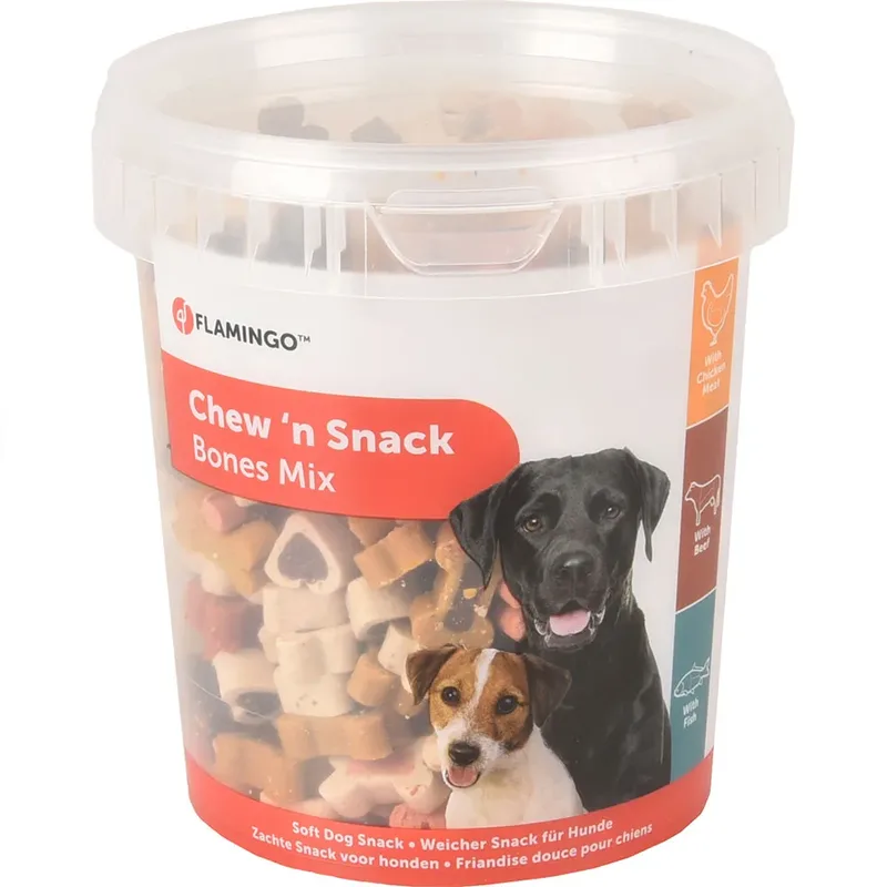 Mélange De Snacks à Mâcher Pour Chiens 500g de Flamingo – photo produit 1 sur 2