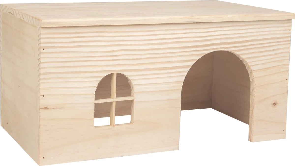 Mody - Knaagdierhuis Knaagdier - Huisje Mody Hout L 40x22,5x19,5cm - 1st - 130494 - 1st van Flamingo in Naturel – productfoto