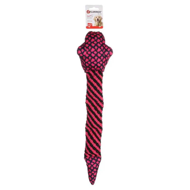 Monsjo - Speelgoed Honden - Hs Monsjo Slang 60 Cm - 1st - 135068 - 1st de Flamingo en Rouge – photo produit 2 sur 3