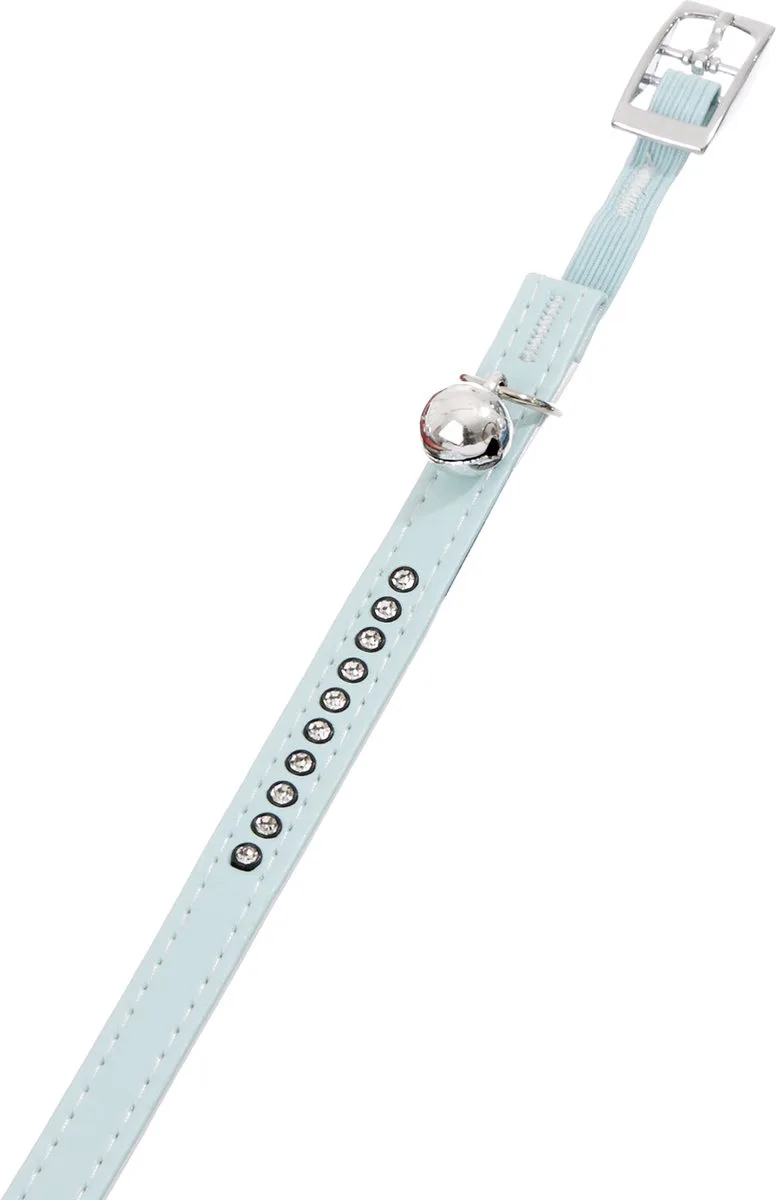 Monte Carlo Gevoerd - Halsband Katten - Halsband Monte Carlo Lichtblauw M 22-25cm 11mm - 1st - 126267 - 1st de Flamingo en Bleu – photo produit