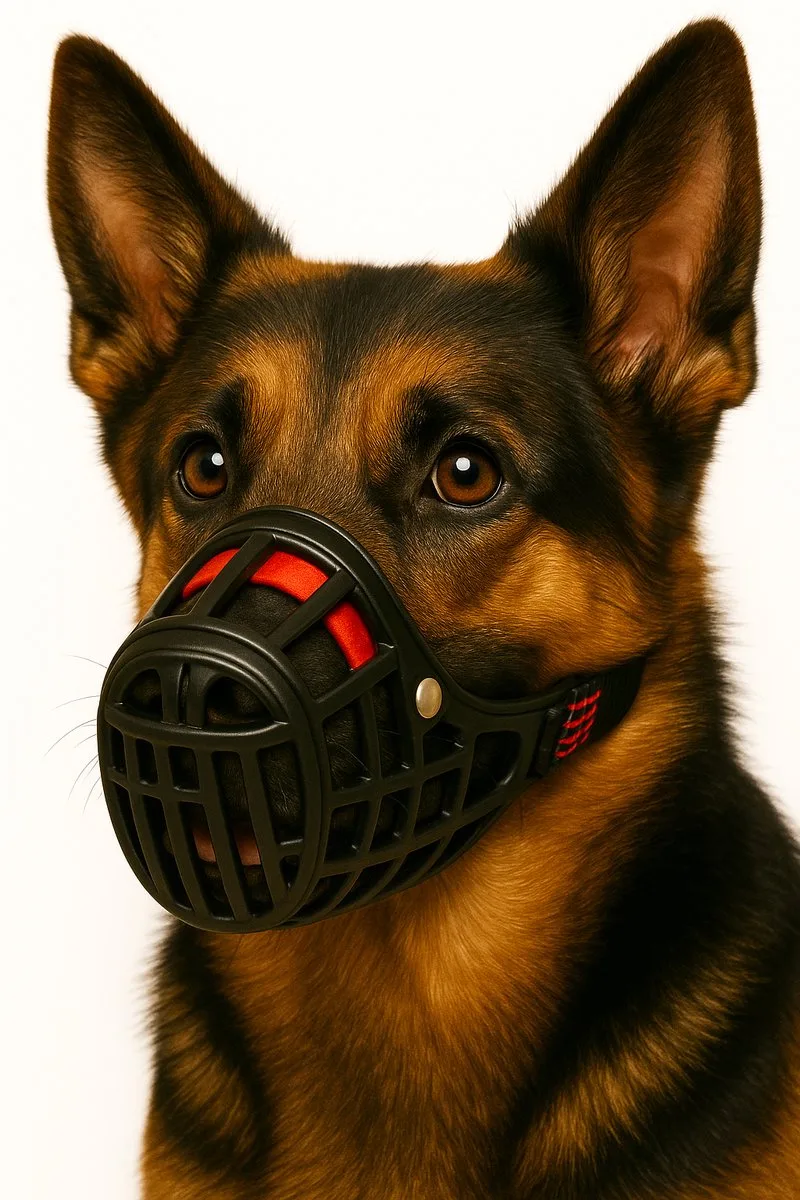 Muilkorf honden – Flamingo Silas XL – verstelbaar & comfortabel – voor grote honden de Flamingo en Noir – photo produit