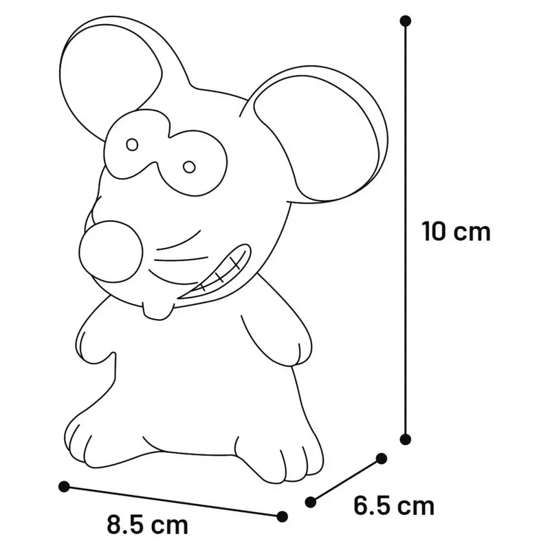 Muis - Hondenspeelgoed by Flamingo in Black – product photo 2 of 2