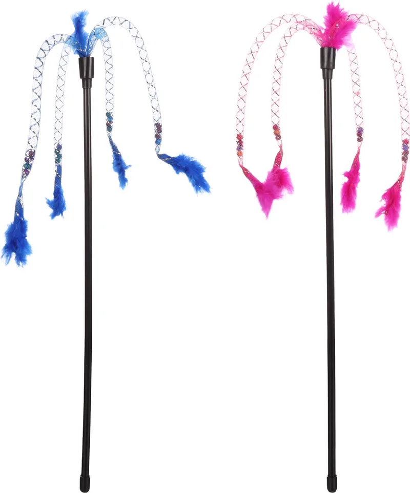 Narcy - Speelgoed Katten - Ps Narcy Hengel + Veren/tentakels Multi 60cm Assortiment - 1st - 125060 - 1st von Flamingo in Mehrfarbig – Produktfoto 1 von 2