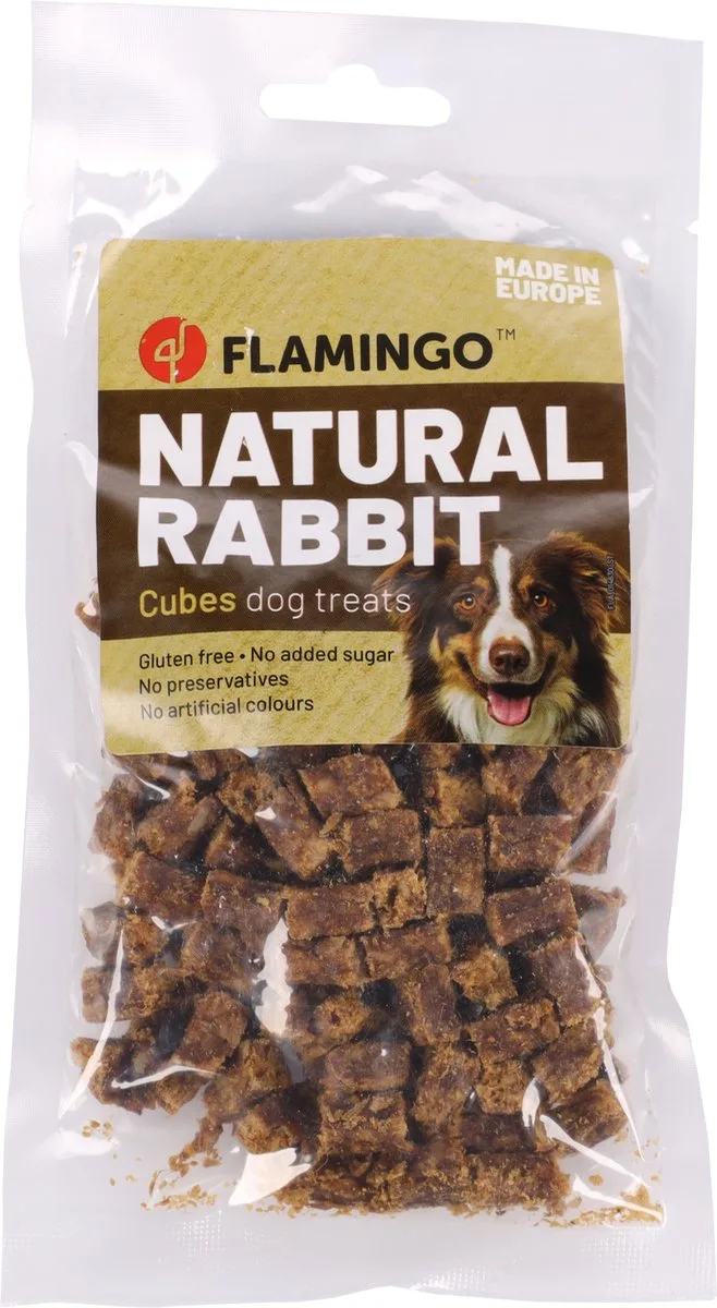 Nature - Snack Honden - Nature Snack Konijn Blokjes 80g - 1st - 139144 - 1st de Flamingo – photo produit
