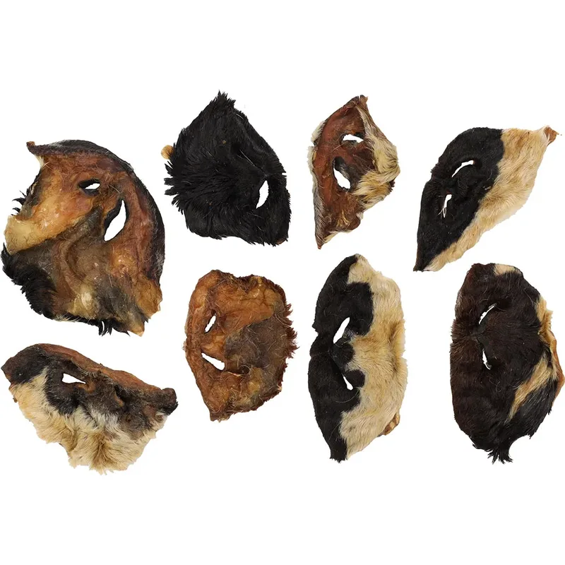Natuurlijke Geitenneus Met Haar Hondensnack 150g by Flamingo – product photo