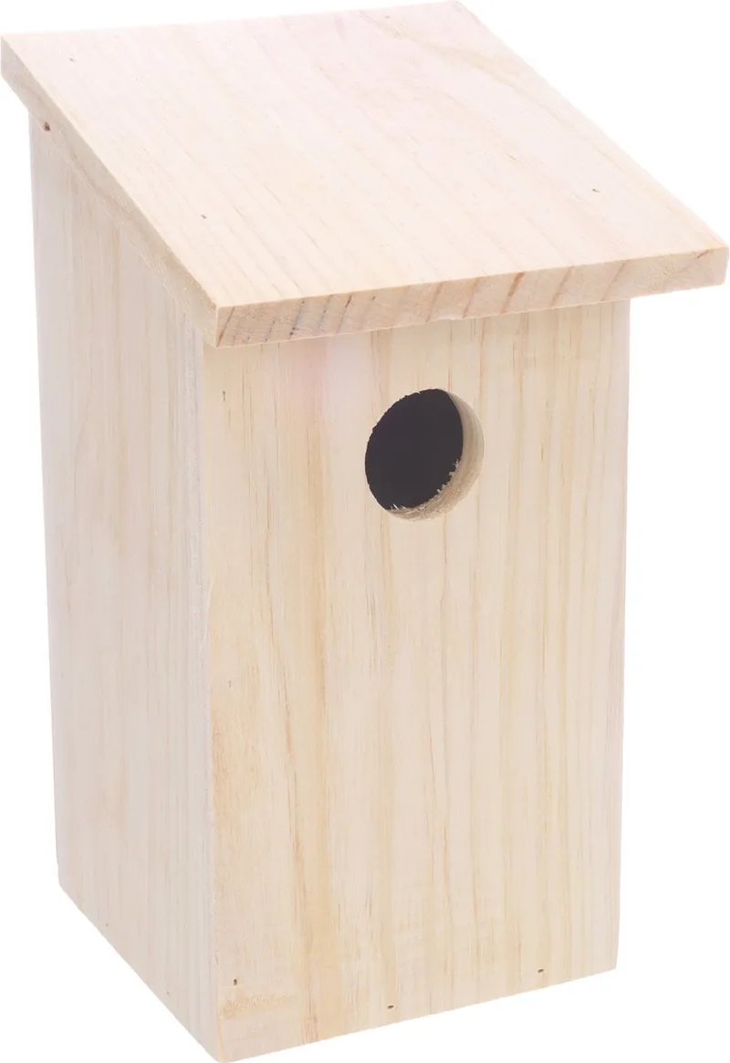 Nestkastje Bizi Hout – FSC-gecertificeerd Dennenhout, Weerbestendig, Mooi Design voor in uw Tuin von Flamingo in Naturel1 – Produktfoto