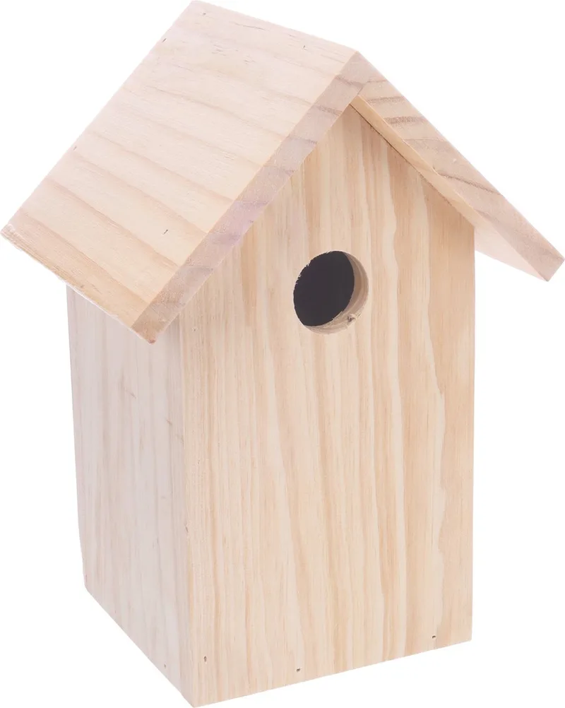 Nestkastje Bozo Hout – FSC-gecertificeerd Dennenhout, Weerbestendig, Mooi Design voor in uw Tuin de Flamingo en Naturel5 – photo produit 1 sur 3